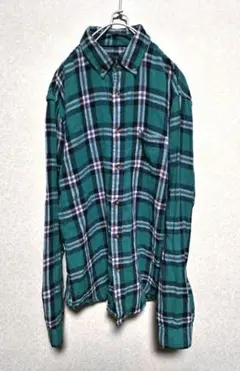 AEROPOSTALE グリーン チェック シャツ
