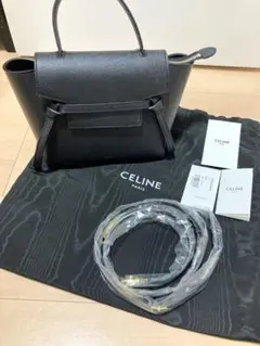【美品】CELINE ベルトバッグ ナノ