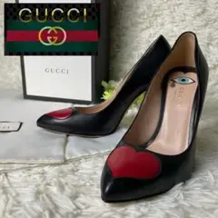 【希少】【美品】GUCCI グッチ 2016aw ハイヒール レザー 36.5