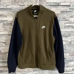 Nike ジップアップジャケット L オリーブグリーン/ネイビー