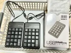 3個　ELECOM テンキーボードTK-TCM011BK/RS 605