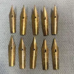 古い万年筆ペン先　ペン先のみ10枚セット　warranted