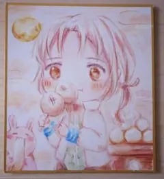 【色紙イラスト】聖女の魔力は万能です　オスカー　お月見