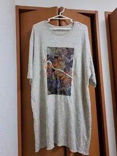 PAGEBOY オーバーサイズ 七分袖 Tシャツ グレー