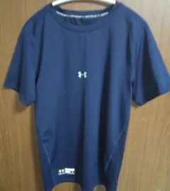 UNDER ARMOUR ベースボール半袖アンダーシャツ 紺 XL
