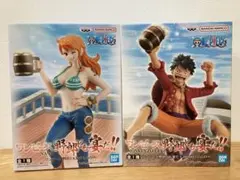 【新品未開封、送料無料】ワンピース　野郎ども宴だ!!　ルフィ　ナミ　フィギュア