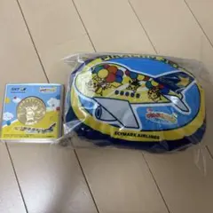 ピカチュウジェット ミニポーチ 搭乗記念メダル