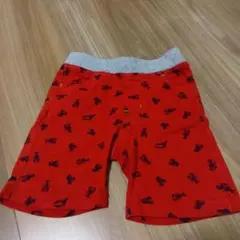 ミキハウス　ピクニック ☆ザリガニ柄　ハーフパンツ　90センチ