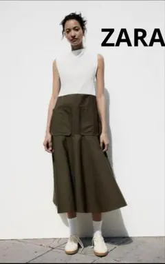 ZARA マルチポケットドッキングワンピース新品未使用