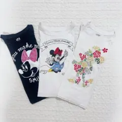 ユニクロ ミニーちゃん Tシャツ 100 3枚セット