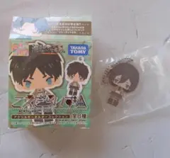 進撃の巨人　こえだらいず　アクリルキーホルダー　ミカサ