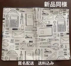 【新品同様】筆記用具柄ビッグポーチ【匿名配送】送料込み