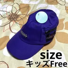 新品 ☆ 女の子用 ☆ キャップ ☆ 帽子 ☆ 紫 ☆ フリーサイズ