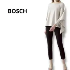 a36　BOSCH　ポンチョ風カットソー　長袖　M ベージュ