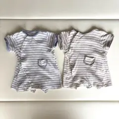 バースデイ　ベビー　カバーオール　ロンパース　２枚組