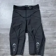 美品 C3fit コンプレッション ハーフタイツ レディースS トレイル 着圧