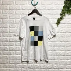 【エイチアンドエム】（L）デザインプリントT コットン100 クルーネック 半袖