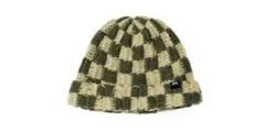 Stussy crochet checker beanie