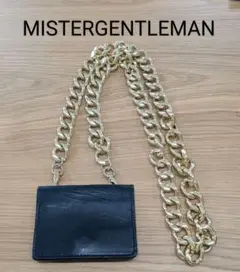 MISTERGENTLEMAN チェーンウォレット　カードケース　ブラック