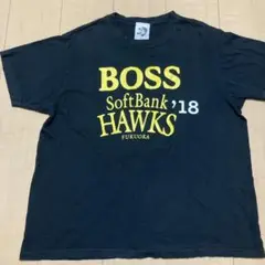 BOSS SoftBank Hawks Tシャツ L 黒