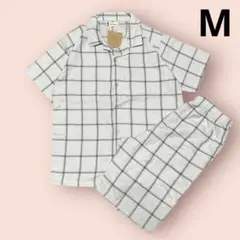 新品　メンズ　半袖パジャマ　上下セット　M しまむら　グレー　半袖　半ズボン