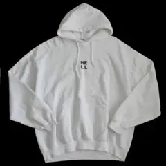 天国 HELL sweat parka white L
