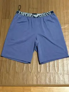 EMPORIO ARMANI 新品　ブルー　M 半ズボン　ルームウェア