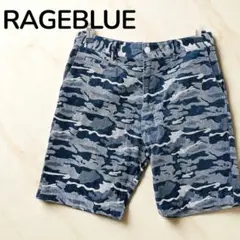 【レイジブルーRAGEBLUE】ハーフパンツ　コーデュロイ　迷彩　コットン　M