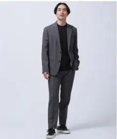「N trousers」「N jacket」ナノユニバース　チャコール