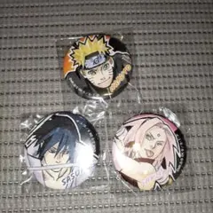 NARUTO99 CANバッジ ナルト　サスケ　サクラ　3個