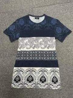 ZARA MAN/ザラ　ペイズリー柄　半袖Tシャツ/カットソー　サイズM