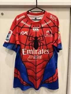 カンタベリー　スーパーラグビーライオンズ　マーベルコラボジャージ　スパイダーマン