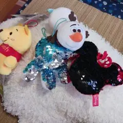 プーさん・オラフ・ミッキー ぬいぐるみセット
