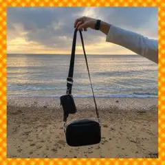 レザーバッグ ブラック ショルダーバッグ フェイクレザー 韓国