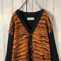 古着 カーディガン ニット 虎柄 タイガー 派手 個性的 最高デザイン