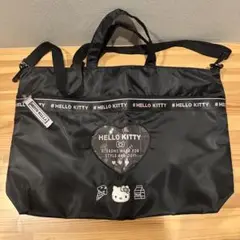HELLO KITTY 大容量バッグ ブラック　ハローキティ