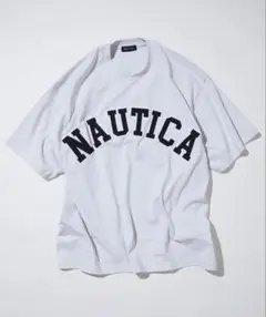 ノーティカ　アーチロゴTシャツ　ライトグレー