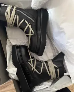 ア*缶様 【ほぼ未使用】Rick Owens サイクロプス レースアップ Siz ほぼ未使用】Rick Owens サイクロプス レースアップ Size: 42