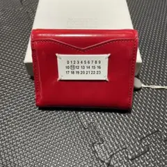 メゾンマルジェラ 折り財布 レッド 新品未使用 小銭入れ付き