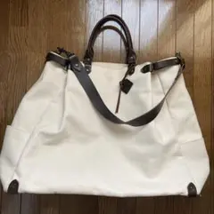 tampicoタンピコホワイトキャンバスバッグ