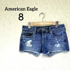 一点物✨American Eagle【8】 ショートパンツ ダメージデニム