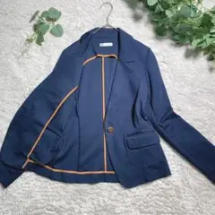 美品✨ヒアーズ(S)テーラードジャケット / デザインボタン やわらか素材