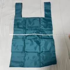 【新品未使用】グリーン　エコバッグ　ボールチェーン付き