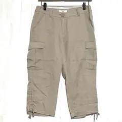ナチュラルビューティーベーシック　クロップドカーゴパンツ　ベージュ　M