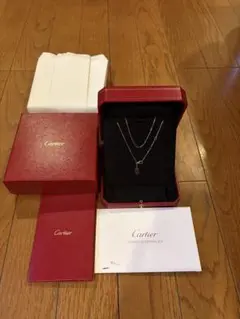週末お値下❣️カルティエ　廃盤2Cチャームチェーンネックレス　18K YG①