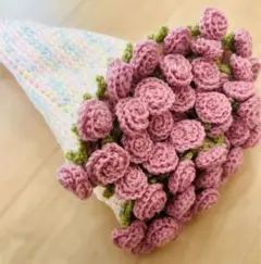 花束ブランケット　ピンクローズ　ブーケ　ストール