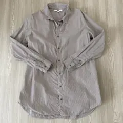 UNIQLO ストライプ 長袖シャツ Mサイズ