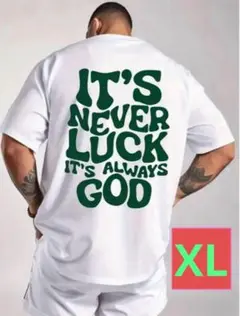新品未使用 バックロゴ メッシュ素材 ホワイトTシャツ XLサイズ 商品番号E