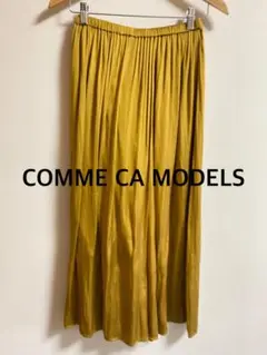COMME CA MODELS コムサモデルズ　ワイドパンツ　ウエスト総ゴム　7