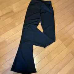 ブラック フレアパンツ ヨガパンツ S〜M